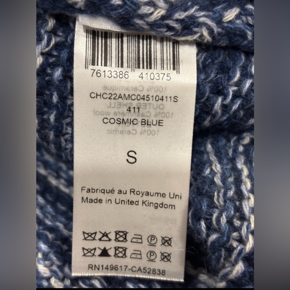 Chloé Cosmic Blue Knit Cardigan SZ SM - Picture 5 of 5